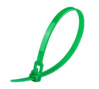 Fascette stringicavo regolabili con fibbia, 20 fascette in plastica colorate, riutilizzabili, 8 x 200/250/300, nylon staccabile, regolabile liberamente (verde, 5 x 150 mm)