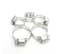 Fascette Stringitubo 1/10Pcs Stainless Steel Strengthens The Clamp Hose Circular Air Water Pipe Fuel Clips of Fasteners Clamps(5PCS-13-19mm)