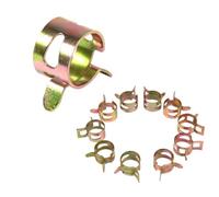 Fascette Stringitubo 10Pcs/set Spring Band Fuel Hose Clips Silicone Pipe Reusable Optional 6mm 7mm 8mm 9mm 10mm 11mm 12mm 13mm 14mm 15mm Clamp(15mm)