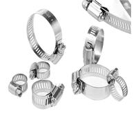 Fascette Stringitubo 5/10pcs 8 to 152mm 304 Stainless Steel Adjustable Drive Hose Clamp Fuel Line Worm Size Clip Hoop(59-82mm 5pcs)