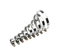 Fascette Stringitubo 5Pcs 8-80mm Anti-oxidation Hose Pipe Clamps Stainless Steel Clips Fuel Water Worm Drive Spring(60-80mm)