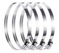 Fascette stringitubo da 91-114 mm, 4 clip per tubi regolabili in metallo, clip giubileo in acciaio inossidabile, fascette stringitubo di grandi dimensioni, morsetti per tubi e tubi