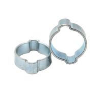 Fascette Stringitubo Doppio Orecchio 10/20pcs 5-31mm 304 In Acciaio Inox/Ferro Zincato Doppie Orecchie Morsetto A Vite Senza Fine Tubo Del Carburante Clip tubo 'acqua(28mm-31mm(10pcs))