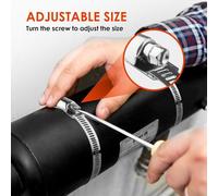 Fascette stringitubo fascia regolabile antiruggine meccanismo di bloccaggio lung