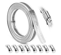 Fascette stringitubo fascia regolabile antiruggine meccanismo di bloccaggio lung