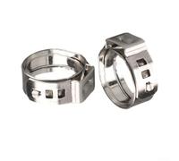 Fascette stringitubo in acciaio inossidabile 304 a orecchio singolo per sigillare tubi, chiusura ad anello a morsetto, raccordo per tubi idraulici e progetti fai da te (9 mm)