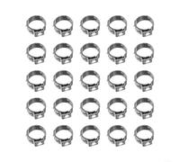 Fascette stringitubo in acciaio inossidabile 304, anelli di serraggio continui a orecchio singolo per tenuta uniforme a 360°, fissaggi per tubi idraulici di piccolo diametro e clip per tubi a parete