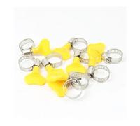 Fascette stringitubo in acciaio inossidabile, 5 fascette stringitubo in acciaio inossidabile da 8-32 mm regolabili, for tubi 'acqua, olio e carburante, for flessibili