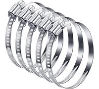 Fascette Stringitubo in Acciaio Inox 5 Pezzi Fascette Regolabili Robuste Fascette Stringitubo Versatili Kit 141-165mm per Tubi Dell'Acqua Giardino Casa Gas Stagno Automobilistico