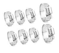 Fascette stringitubo in acciaio inox, 8 pezzi, 13-20 mm, fascette assortite, regolabili, per tubi a vite senza fine, piccole per fissare connessioni di tubi flessibili per tubi del gas domestico