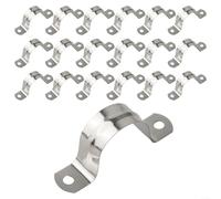 Fascette stringitubo in acciaio inox per fissare tubi dell'acqua, recinzioni, pali del tetto e altre caratteristiche di installazione facile (32 mm, 20 pezzi)