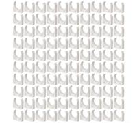 Fascette stringitubo in PVC con gancio a U, confezione da 100 pezzi, per montaggio su tubi PEX da 3/4" in linee ad aria compressa e trasferimento di fluidi industriali