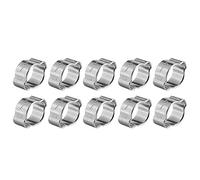 Fascette Stringitubo Morsetto 10 Pezzi Due Orecchio Fascette Ferro Zincato Stringitubo Set di Fascette Assortimento di 7 Misure 5-23mm per Stringi Tubo Tubature Carburante(7-9mm)