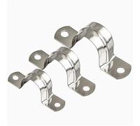 Fascette stringitubo, Morsetto for condotto 100 pezzi in acciaio inossidabile tipo U scheda di guida tubo 'acqua clip sella fibbia fissa ispessimento staffa del cerchio della for(M8)