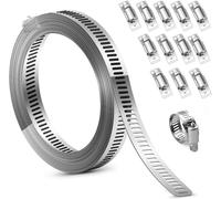 Fascette Stringitubo Regolabile,5M Fascette Metalliche Stringitubo Aacciaio E 12