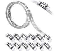 Fascette Stringitubo Regolabile Inox 4M Fascette Metalliche con Vite Fascette in