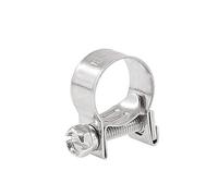 Fascette stringitubo regolabili in acciaio inossidabile 304 da 10 pezzi - Fascette for tubi resistenti for progetti fai da te, gamma di dimensioni 6-20 mm(8-10mm)