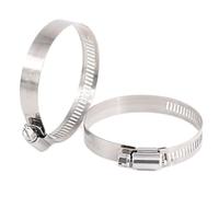 Fascette stringitubo regolabili in acciaio inossidabile per impieghi gravosi per il collegamento dell'aria e dell'acqua del tubo idraulico silver_100pcs 3/4" to 1-1/8"