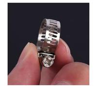 Fascette stringitubo regolabili in acciaio inox, morsetti per tubi dell'acqua dell'auto, tubi dell'aria, kit di fissaggio per impianti idraulici e automobilistici (10 pezzi da 16-25 mm)