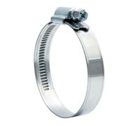 Fascette stringitubo W4 in acciaio inox 40 - 60 mm/larghezza del cinturino: 9 mm/zincato/filettatura a chioccia/10 pezzi