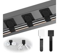 Fascette Velcro, 100 Pezzi Riutilizzabili Cable Management Cinghie Fermacavi per Cable Management, Organizzatore Cavi Autoadesive per Scrivania, Ufficio, Casa