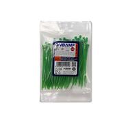 Fascette verdi in nylon 2,5x100-100pz
