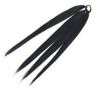 Fasci di capelli Estensioni sintetiche della coda di cavallo Trecce da boxe Avvolgono la coda di chignon con anello for capelli in elastico Treccia Ombre da 26 pollici Extension Capelli (Color : 1B,