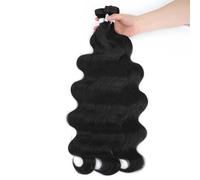 Fasci di capelli Fasci di onde del corpo Tessitura brasiliana di capelli morbidi naturali estensioni dei capelli sintetici Capelli spessi colorati di onde del corpo Extension Capelli (Size : 1 PC, C