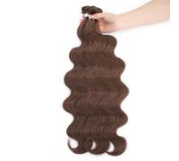 Fasci di capelli Fasci di onde del corpo Tessitura brasiliana di capelli morbidi naturali estensioni dei capelli sintetici Capelli spessi colorati di onde del corpo Extension Capelli (Size : 1 PC, C
