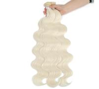 Fasci di capelli Fasci di onde del corpo Tessitura brasiliana di capelli morbidi naturali estensioni dei capelli sintetici Capelli spessi colorati di onde del corpo Extension Capelli (Size : 1 PC, C