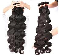 Fasci di capelli umani 1 bundle estensioni di capelli umani con tessuto ondulato acqua capelli brasiliani for le donne Extension per capelli(22inches)