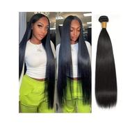Fasci di capelli umani 10-30 pollici osso dritto capelli umani fasci colore naturale brasiliano Remy capelli tessitura 1 3 4 fasci doppia trama Extension per capelli(18 20 22 24)