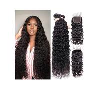 Fasci di capelli umani, Pacchetti di capelli ricci ondulati brasiliani con onde d'acqua(10inch)