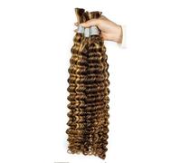 Fasci Di Capelli Umani Sciolti Con Onde Profonde Ombre Capelli Castani Evidenzia Fasci Di Capelli Umani 4-27 16inches#50g