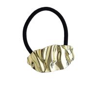 Fascia a coda di cavallo in metallo per capelli dorati | Porta coda di cavallo Cravatte geometriche per code di cavallo - Fascia a coda di cavallo, polsino per capelli dorati alla moda,
