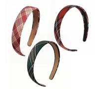 Fascia A Quadri 3 Pezzi, Semplice Copricapo Letterario, Elastico E Confortevole, Adatto Per Lavare Viso E Trucco, Scene Per L'Uso Quotidiano.