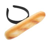 Fascia a Tema Pane Finto Pane Divertente, Comodo Cerchietto per Capelli | Accessorio Capelli Cosplay e Trucco per Carnevale Feste a Tema Compleanni Scuola e Spettacoli