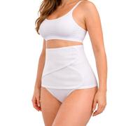 Fascia addominale elastica Kefrell con doppia regolazione colore bianco