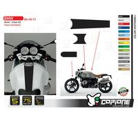 Fascia Adesiva serbatoio parafango anteriore BMW Ninet Nine T Urban GS MONOCROMO