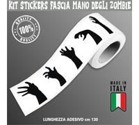 Fascia Adesiva Striscia ZOMBIE WALKING NATION MANO Decalcomani Auto c.2280