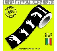 Fascia Adesiva Striscia ZOMBIE WALKING NATION MANO Decalcomani Auto c.2280