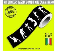 Fascia Adesiva Striscia ZOMBIE WALKING NATION MORTI Decalcomani Auto c.2279