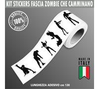 Fascia Adesiva Striscia ZOMBIE WALKING NATION MORTI Decalcomani Auto c.2279
