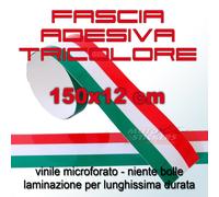 Fascia adesiva tricolore 150x12 cm bubblefree lunga durata
