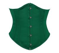 Fascia ampia in stile vittoriano con chiusura a lacci per eventi formali e cocktail party in maschera, vestirsi in vita regolabile, Verde, Taglia unica