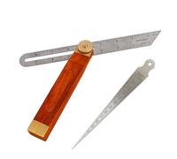 Fascia angolare regolabile a T Bevel Schmiege Angolo di arresto Multiangolo Bevel Gauge Angolo di arresto, fascia angolare in acciaio inox con funzione di bloccaggio, misura angolo, architetti