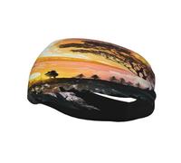 Fascia anti-sudore con sole e luna che simboleggiano due mondi, giorno e notte, foulard sportivo alla moda, fascia per capelli traspirante, fasce per attrezzatura fitness anti-sudore per donne e uomin
