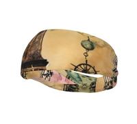 Fascia antisudore sportiva con stampa della Torre Eiffel di Parigi, antiscivolo, per corsa, palestra e traspirante, per donne e uomini