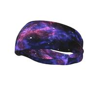 Fascia antisudore sportiva con stampa Universo Galaxy Star Space - Fasce sportive versatili per bambini e adulti Fascia regolabile