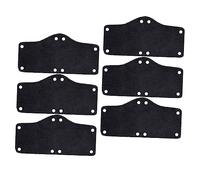 Fascia Assorbisudore per Casco da Lavoro Lavabile 6 Pezzi Nera | Poliestere, Morbida e Confortevole, Assorbe Rapidamente Sudore, Previene le Gocce